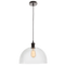 Bright Star Lighting PEN579 GUN METAL E27 CLEAR GLASS BLACK CABLE Pendant