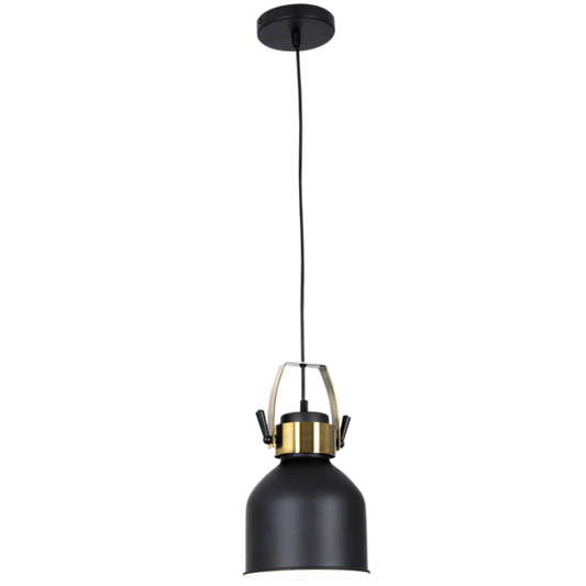 PEN590 Bright Star BLACK BLACK METAL PENDANT 1X60W ES 180MM
