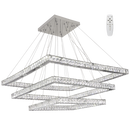 Bright Star Lighting PEN765 CRYSTAL 3 LAYER SQUARE 270W LED +REMOTE Pendant