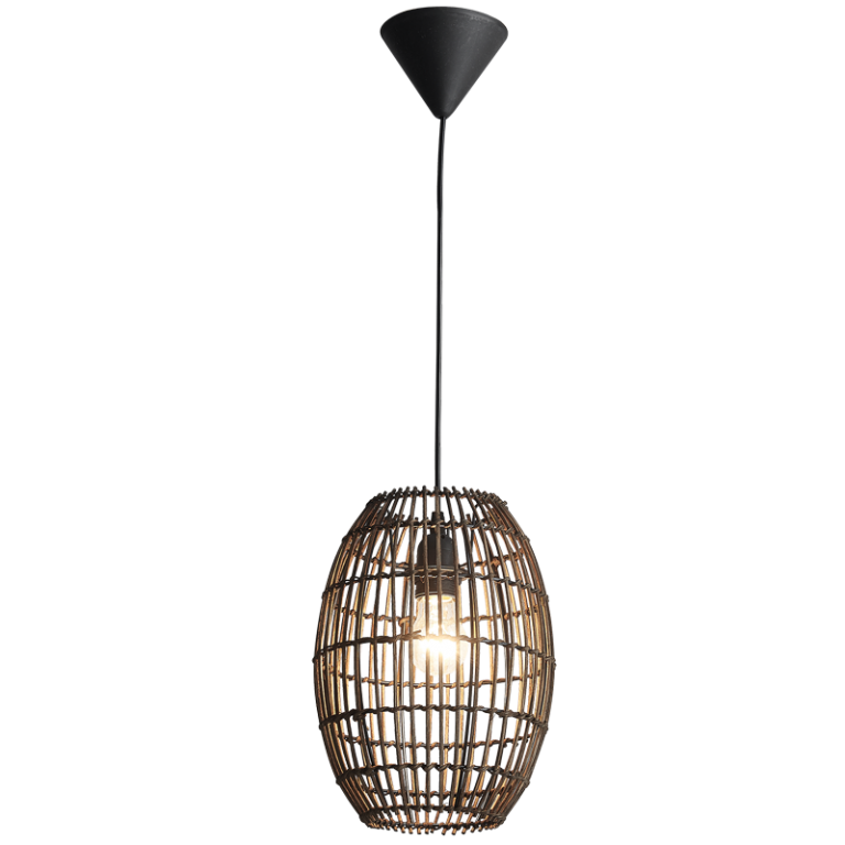 PEN775 Bright Star COFFEE COFFEE TWINE PENDANT 1X11W ES 220MM