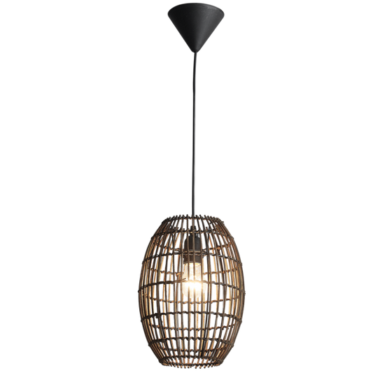 PEN775 Bright Star COFFEE COFFEE TWINE PENDANT 1X11W ES 220MM