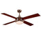 Radiant Lighting RF18 Ceiling Fan 4 Blade 1314mm Chrome JX0004RB