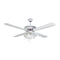 Radiant Lighting RF9AB Rattan Ceiling Fan 480mm Antique Brass 52" 4 Light 4 Blade 06FA204 AB