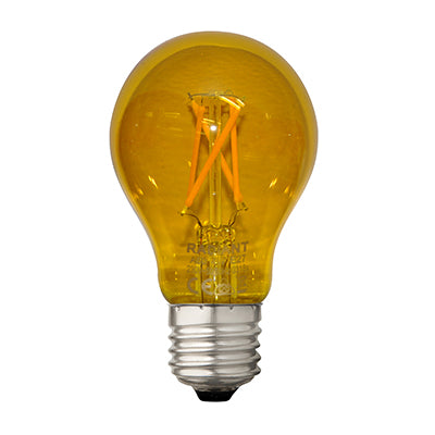 Radiant Lighting RLL080YL E27 4w Yellow Colour Filament LED0078