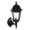 Radiant Lighting RO249B Wall Light Lantern 4 Panel Up/down Black LS271 BL