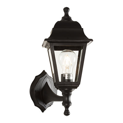 Radiant Lighting RO249B Wall Light Lantern 4 Panel Up/down Black LS271 BL