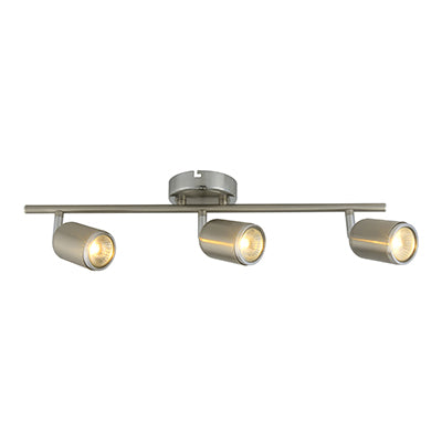 Radiant Lighting RS106 3 Light Bar Satin Chrome Spotlight EX0003SCCH