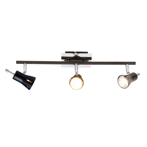 Bright Star Lighting S033/3 CHR/BK Spotlight