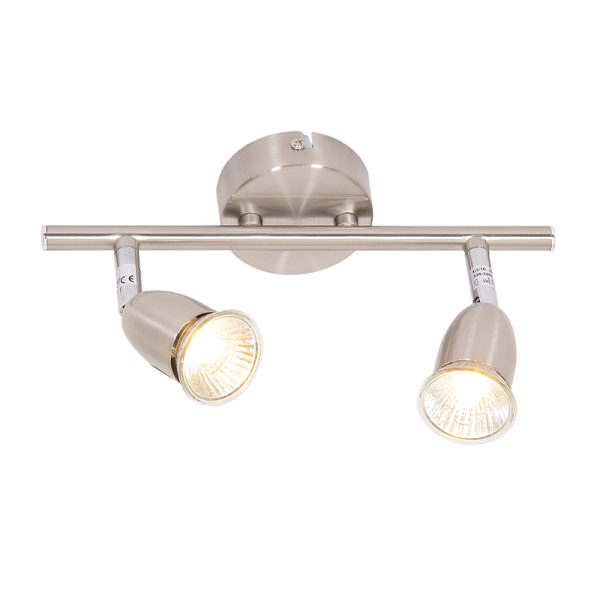 Bright Star Lighting S048/2 SATIN Satin Chrome Spotlight