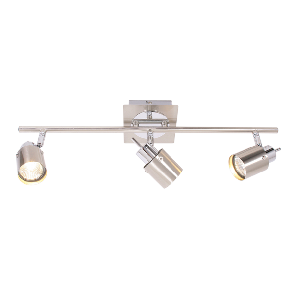 Bright Star Lighting S050/3 SC/CHR Satin and Polished Chrome Spotlight