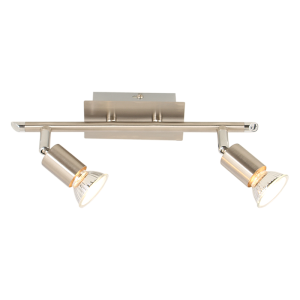 Bright Star Lighting S058/2 SATIN Satin and Polished Chrome Spotlight