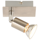 Bright Star Lighting S058/1 SATIN Satin and Polished Chrome Spotlight