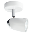 Bright Star Lighting S060/1 WH/CHR White and Polished Chrome Spotlight