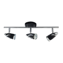 Bright Star Lighting S062/3 BK/CHR Black and Polished Chrome Spotlight