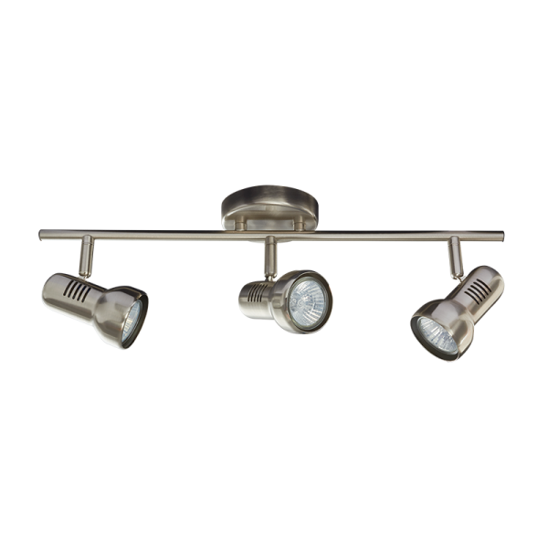 S063/3 Bright Star SATIN SATIN CHR SPOT 3X50W GU10 BASE 80MM BAR 475MM