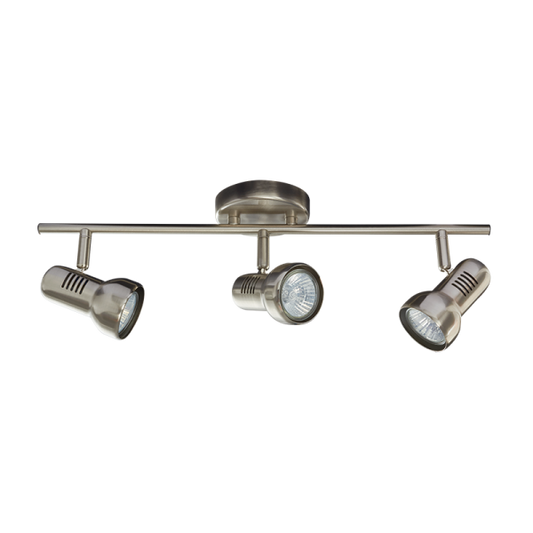 S063/3 Bright Star SATIN SATIN CHR SPOT 3X50W GU10 BASE 80MM BAR 475MM