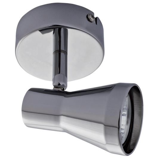 S065/1 Bright Star CHROME POLISH CHR SPOT 1X50W GU10 BASE 80MM