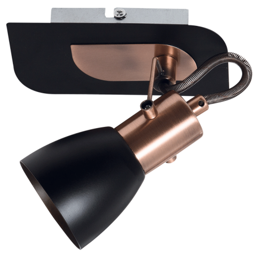 Bright Star Lighting S156/1 BK/COPPER Spotlight