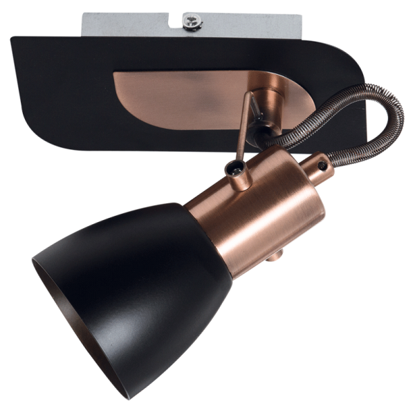 Bright Star Lighting S156/1 BK/COPPER Spotlight