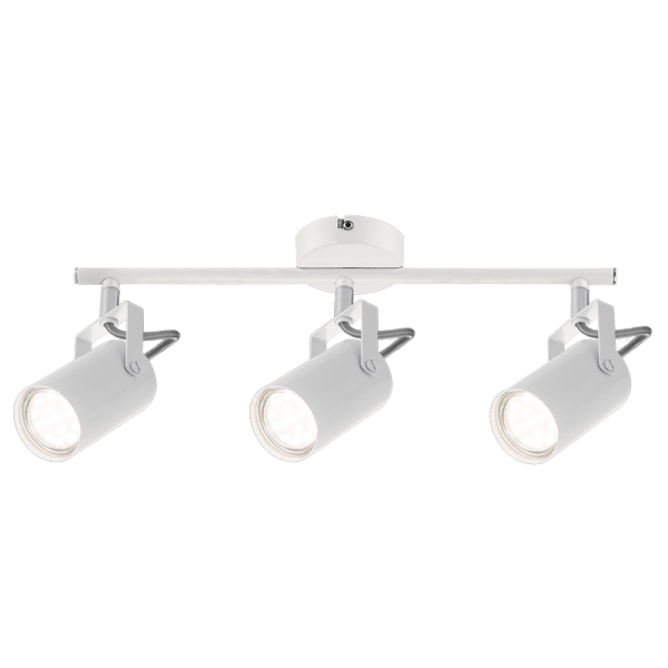 S406/3 Bright Star WHITE WHITE SPOTLIGHT 3X50W GU10 LED BAR 385MM