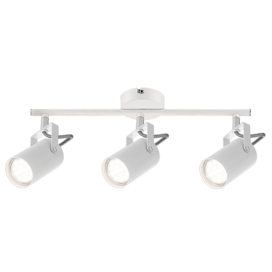 S406/3 Bright Star WHITE WHITE SPOTLIGHT 3X50W GU10 LED BAR 385MM