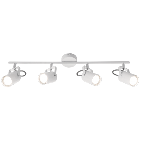 S406/4 Bright Star WHITE WHITE SPOTLIGHT 4X50W GU10 LED BAR 605MM
