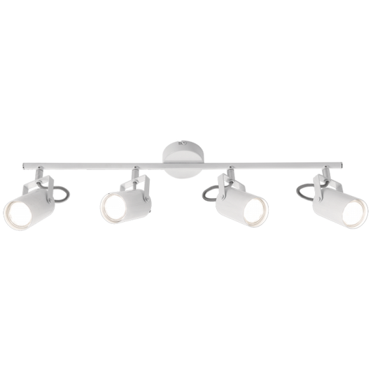 S406/4 Bright Star WHITE WHITE SPOTLIGHT 4X50W GU10 LED BAR 605MM