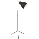 Bright Star Lighting SL005 BK Polished Chrome and Black Floor Lamp with Adjustable Arm and Swivel Head
