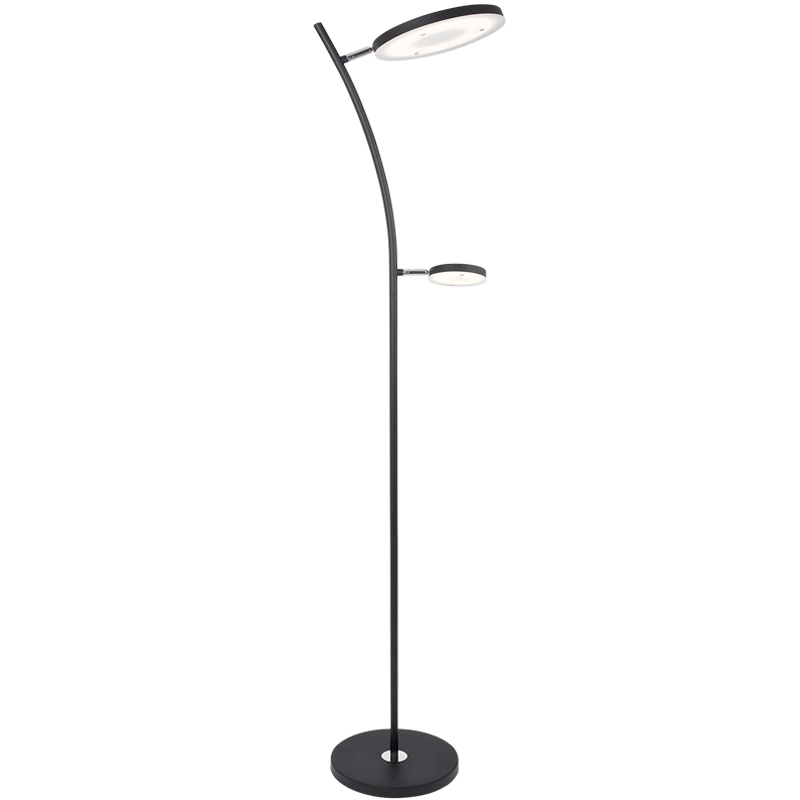 Bright Star Lighting SL015 BLACK Mother and Son LED Floor Lamp