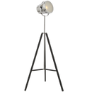 Bright Star Lighting SL034 CHR Polished Chrome Floor Lamp with Frosted Glass