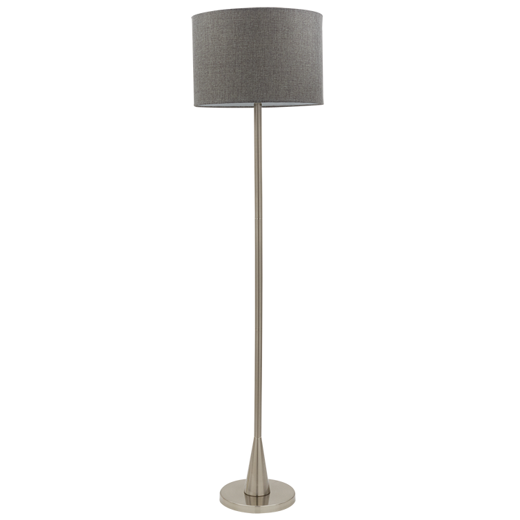 SL037 Bright Star SATIN SAT/CHR STANDING & SHADE FOOT SWITCH 1X60W ES