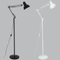 Bright Star Lighting SL086 BLACK Metal Floor Lamp with Movable Arms