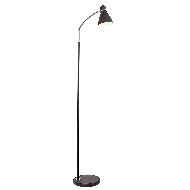 Bright Star Lighting SL1098 BLACK Metal Flexi Head Floor Lamp