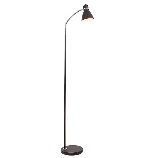 SL1098 Bright Star BLACK METAL FLEXI HEAD FLOOR LAMP 1X60W ES 1600MM
