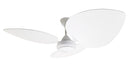 Solent High Breeze 100 Motor Matt White 3x1400mm Palm Leaf Oval Matt White Wood SHBPLOMW3140MW