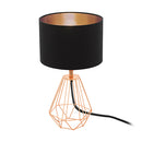 Eurolux T159BC Carlton2 Table Lamp 165mm Black/Copper