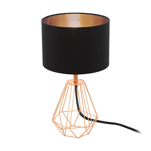 Eurolux T159BC Carlton2 Table Lamp 165mm Black/Copper
