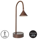 Eurolux T512BZ USB Minaret Desk Lamp 145mm Bronze