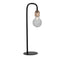 Eurolux Seville Table Lamp 150mm Black & Clear Glass