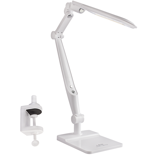 Bright Star Lighting TL025 LED LED Desk Lamp with Touch Sensor Switch and Dimmer, and Separate Clamp