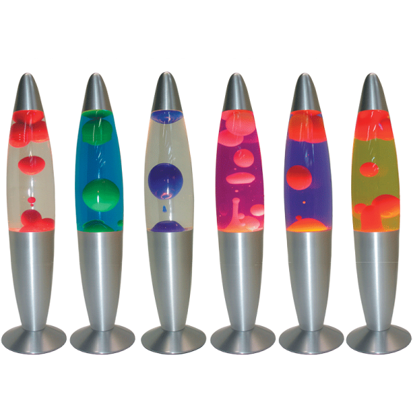 Bright Star Lighting TL108 YELLO PURPLE Lava Lamp with Silver