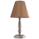 Bright Star Lighting TL149 BEIGE SATIN Satin Chrome Base with Beige Fabric Shade