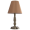 Bright Star Lighting TL150 STRAW AQ Bronze Base with Cream Fabric Shade