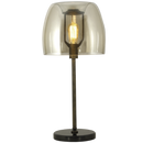Bright Star Lighting TL175 COGNAC Metal Table Lamp with Cognac Colour Glass