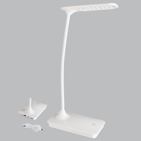 TL182 Bright Star WHITE 3W LED ABS&METAL FLEXI ARM USB PORT 4000K