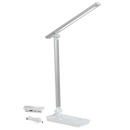 Bright Star Lighting TL183 SILVER LED, Aluminium, Metal and Plastic Desk Lamp with Moveable Arm and USB Port