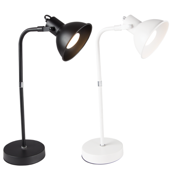 Bright Star Lighting TL185 BK LED, Metal Desk Lamp with Rotatable Head