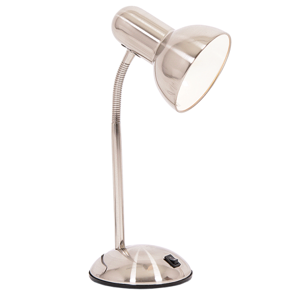 TL312 Bright Star SATIN SAT/CHR DESK LAMP WITH SWITCH 1X60W ES