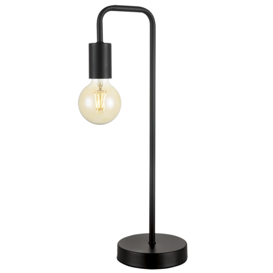 TL620 Bright Star BLACK SAND BLACK METAL TABLE LAMP 1X60W ES