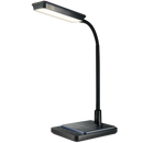 Bright Star Lighting TL627 BLACK QI Wireless Mobile Charger LED Desk Lamp, with Touch Sensor Switch, 3 Colour Temperatures and Dimmer Switch